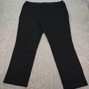 New Belle by Kim Gravel Primabelle Black Pull On Pants Plus 24W A555483